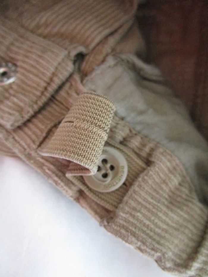 Pantalon beige velours Benetton 12 mois TBE - photo numéro 7