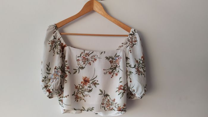 Blouse fleurie/crop top Kookaï T38 en viscose