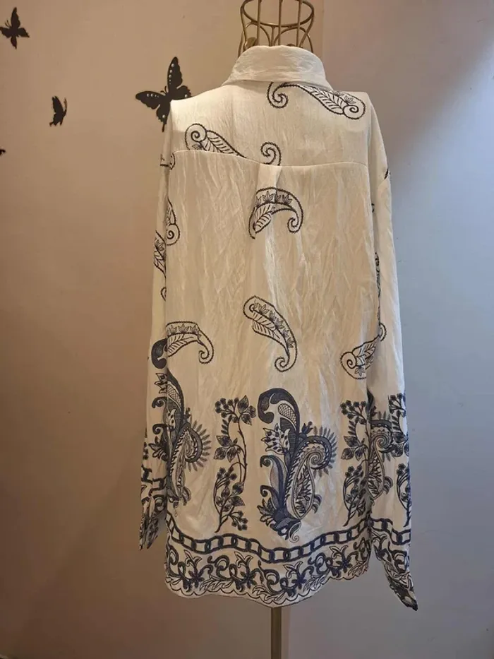 Chemise blanche imprimée - photo numéro 3