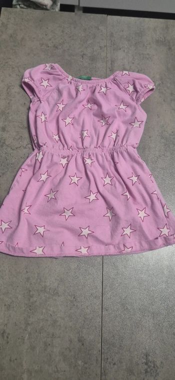 Robe étoiles rose pour fille