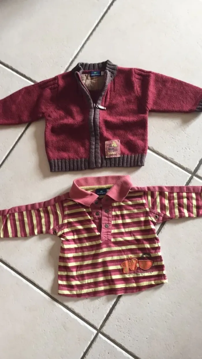 Gilet et polo bébé