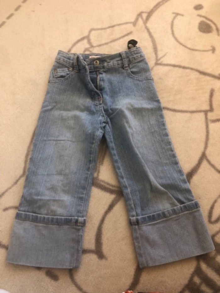 Pantacourt jean fille