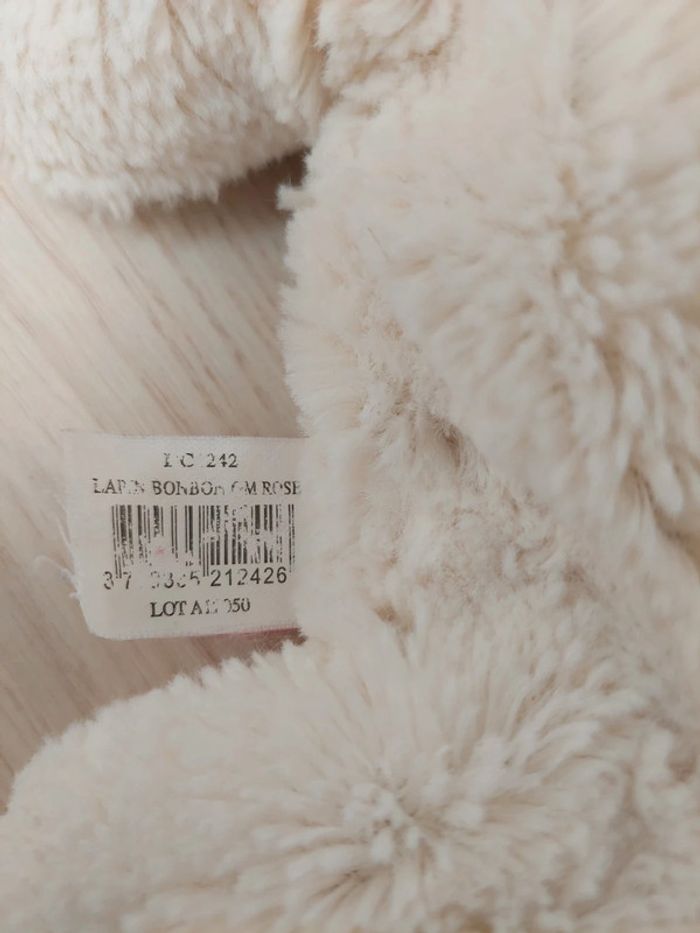 Doudou et compagnie - peluche lapin bonbon rose GM - photo numéro 5