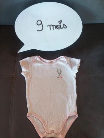 Body manches courtes Fille 9 mois Obaibi