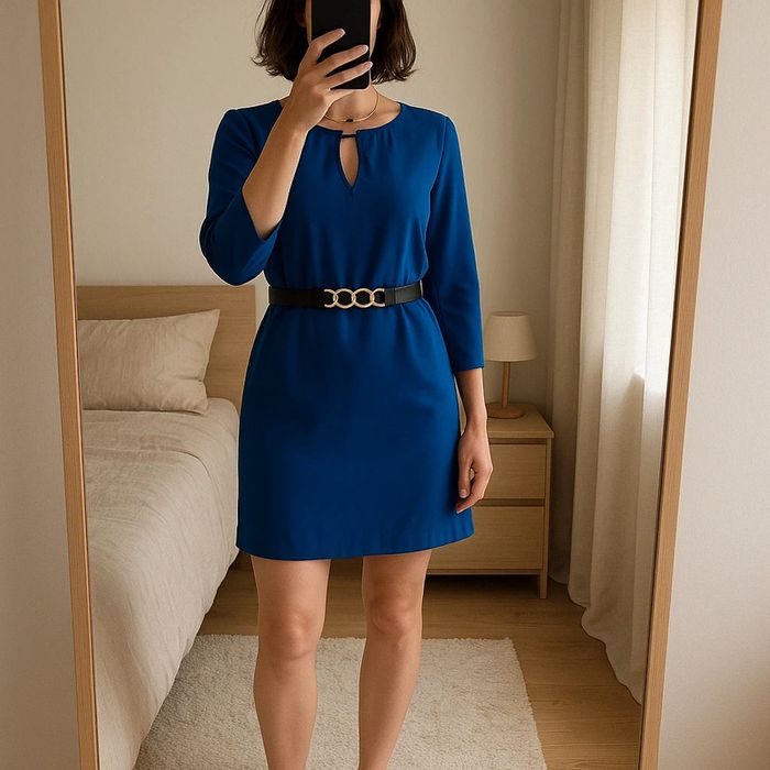 Sublime robe chic bleu taille L - Sandro ferrone