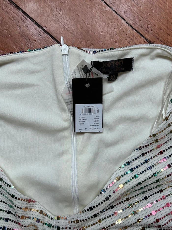 Neuf: sublime robe blanche ultra élégante, taille 40/42/44 - photo numéro 9