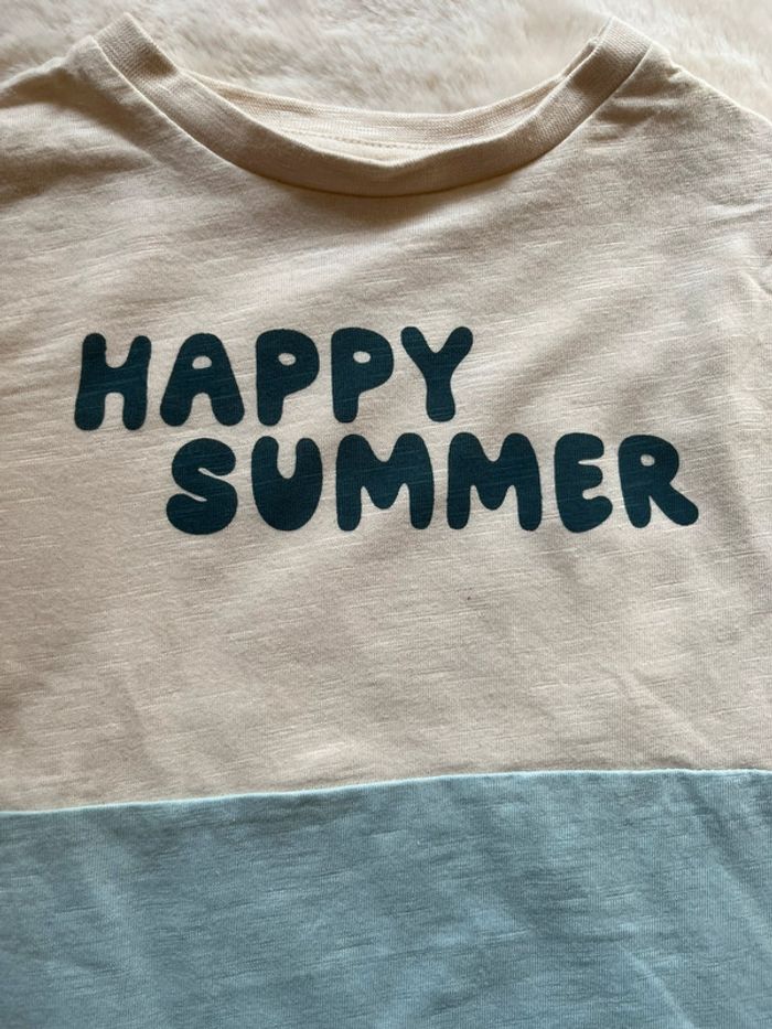 T-shirt manches courtes happy summer verbaudet - taille 2 ans - photo numéro 2