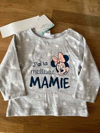 tee shirt manche longue minnie disney