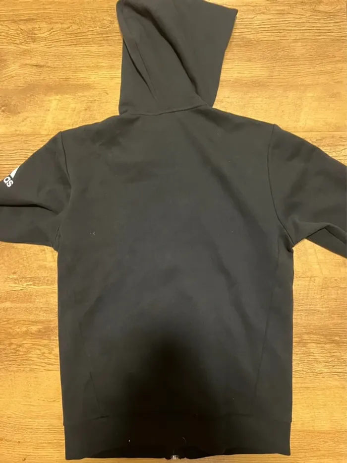Sweat full zip à capuche adidas noir taille s - photo numéro 4