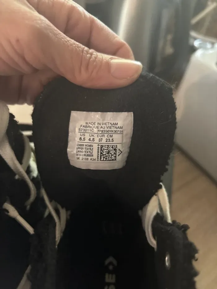 Converse plate-forme moumoute taille 37 - photo numéro 3