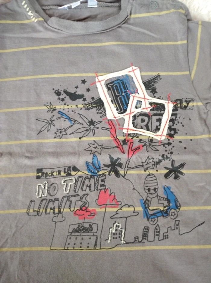 Tee shirt chemise manches courtes Garçon 3 ans Kid Kanai 100% coton - photo numéro 5