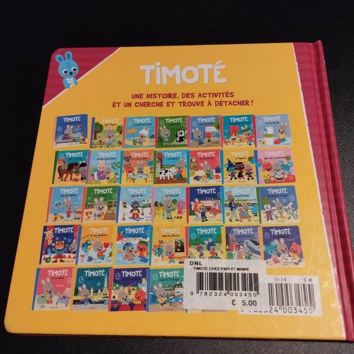 Livre enfant enfant Gründ Timoté chez papi et mamie - photo numéro 2