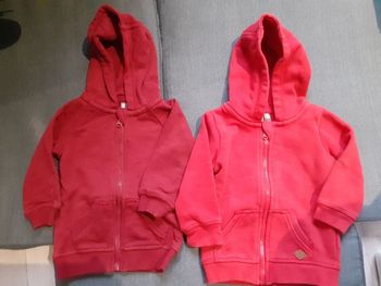 Lot de 2 gilets zippés, 3mois