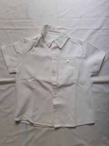 Chemise blanche manches courtes