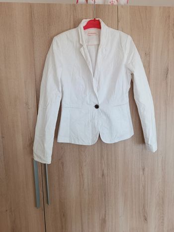 Veste blanche camaïeu taille 38
