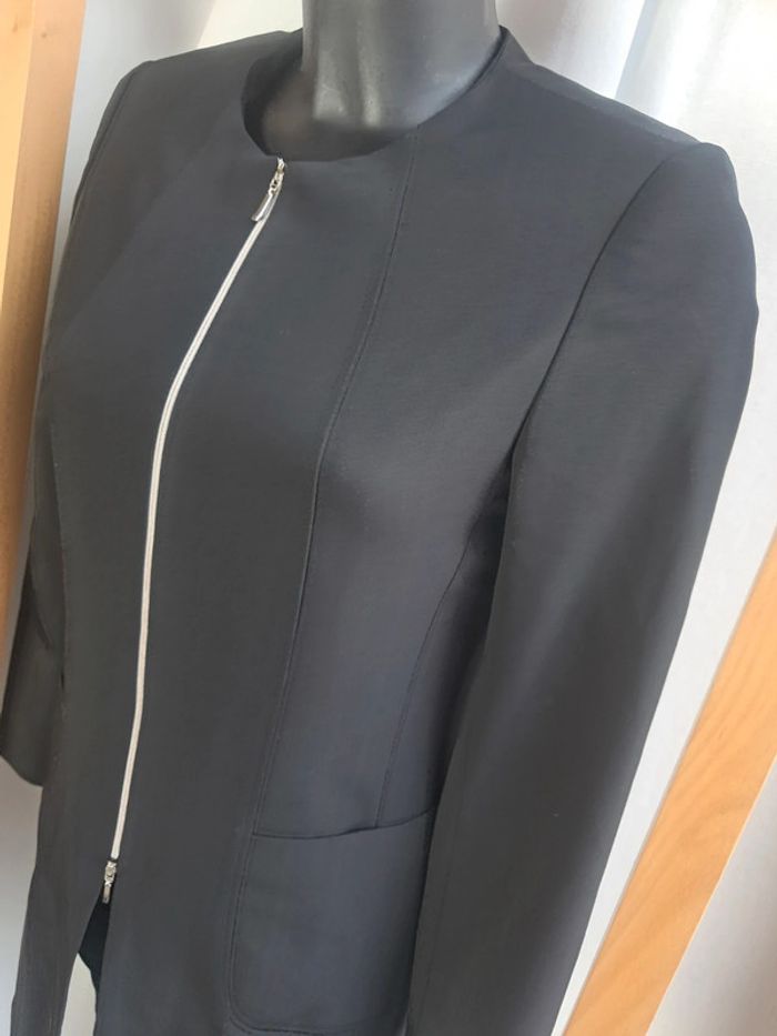 Patrick Mendes veste longue noire T.36/38 - photo numéro 2