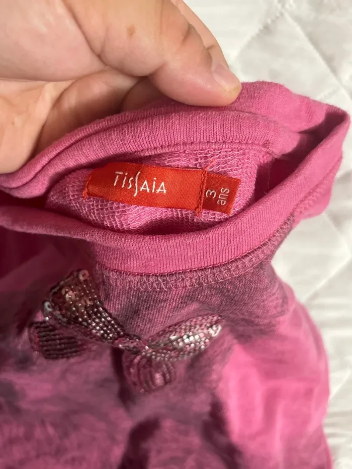 T shirt taille 3ans marque tissaia - photo numéro 3