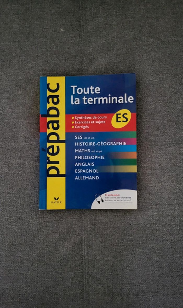 🟣 Prépabac Terminale ES 🟣