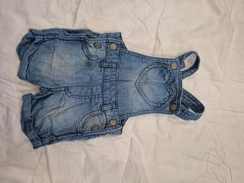 Salopette short en jeans 62
