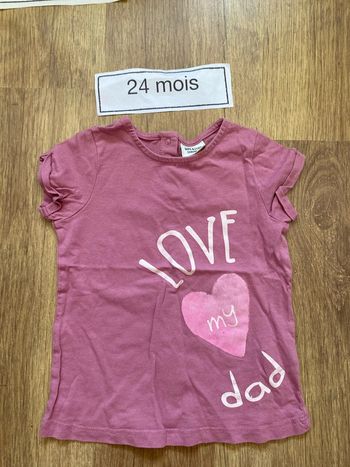 T shirt ete 24 mois