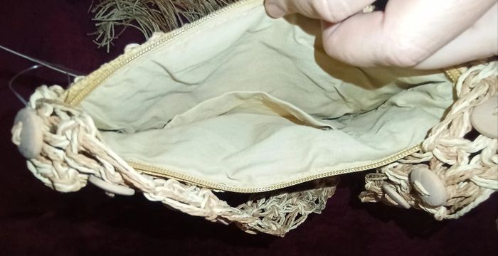 Deux magnifiques sacs à bandoulière avec boutons et franges Neufs Giada - photo numéro 7