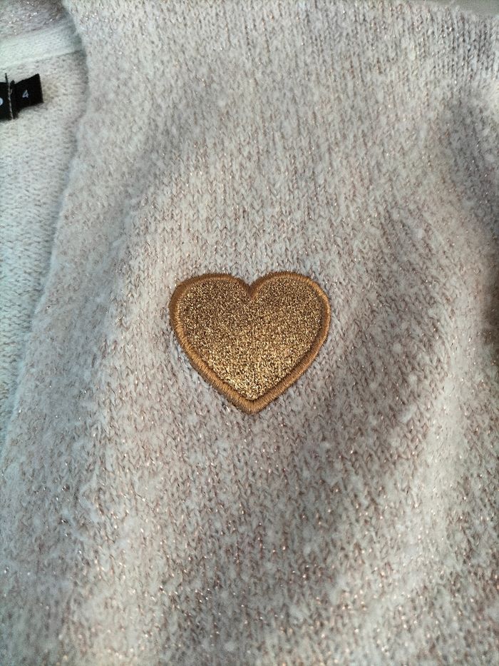 🤍 Gilet mi long beige/crème - 4 ans - In extenso - Bon état 🤍 - photo numéro 3