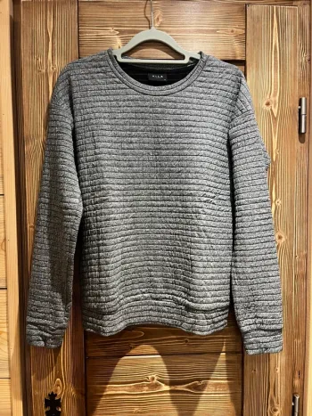 Pull sweat gris chiné