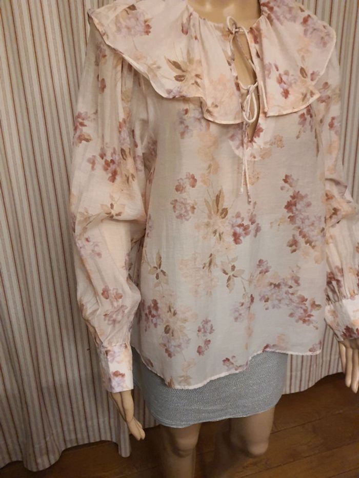 Jolie Blouse blanche fleuries H&M eur M - photo numéro 10