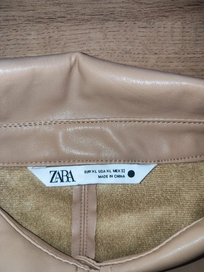 Robe longue Zara beige - Taille XL - photo numéro 3