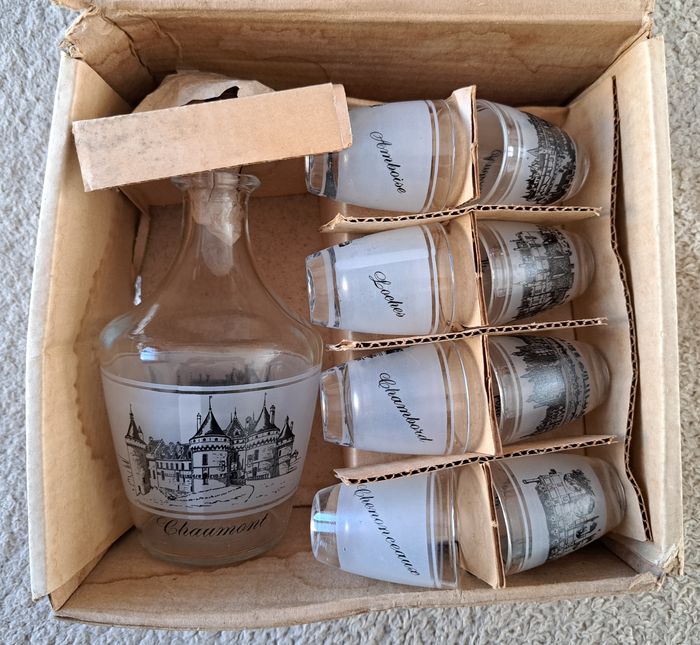 🍽 Service à liqueur décors Chateaux de la Loire - photo numéro 5