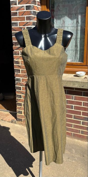 🫒 Robe chic vert olive – Taille 36