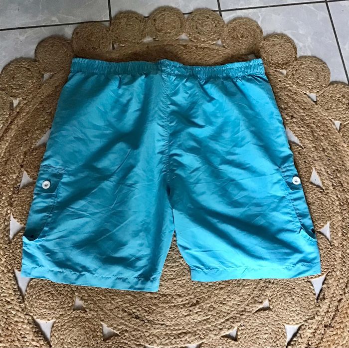 Très beau short de bain de taille XXL Turquoise et blanc de la marque D555 - photo numéro 6