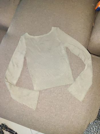 Pull vert kaki H&M dos échancré