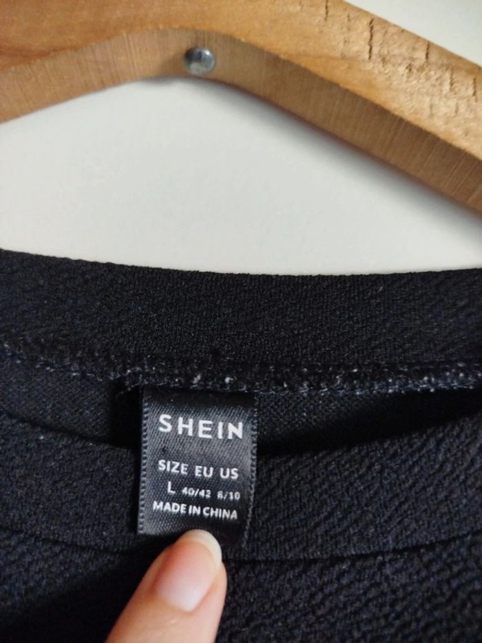 Blouse noire shein - photo numéro 3