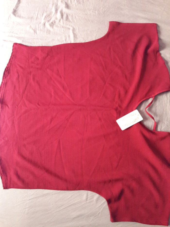 Blouse femme rouge neuve taille L