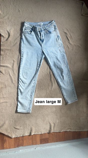 Pantalon jean large taille M