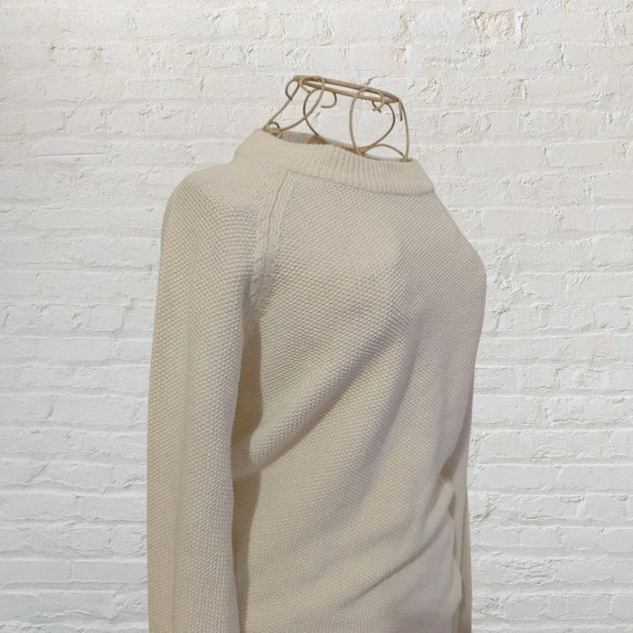 Pull semi-serré un peu long H&M blanc Taille S - photo numéro 4