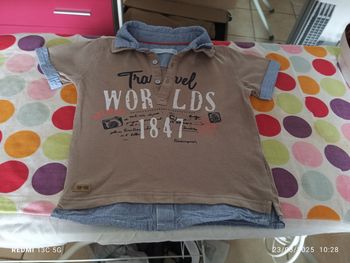 Polo chemise manches courtes taille 2 ans