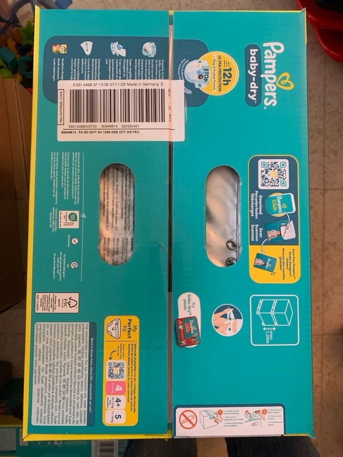 Pampers baby-dry 4 Duo pack - photo numéro 2