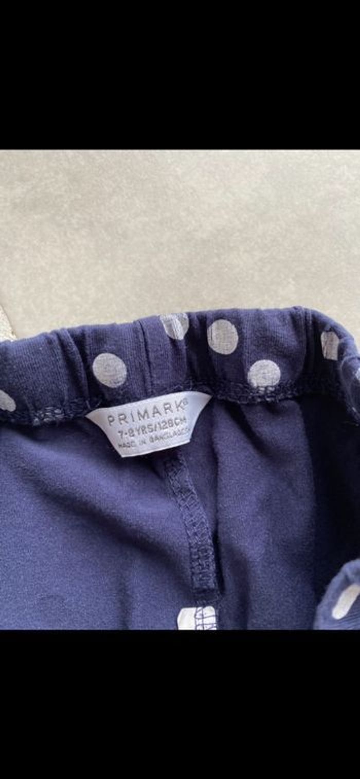 Legging bleu à pois blanc fille 8 ans - photo numéro 8