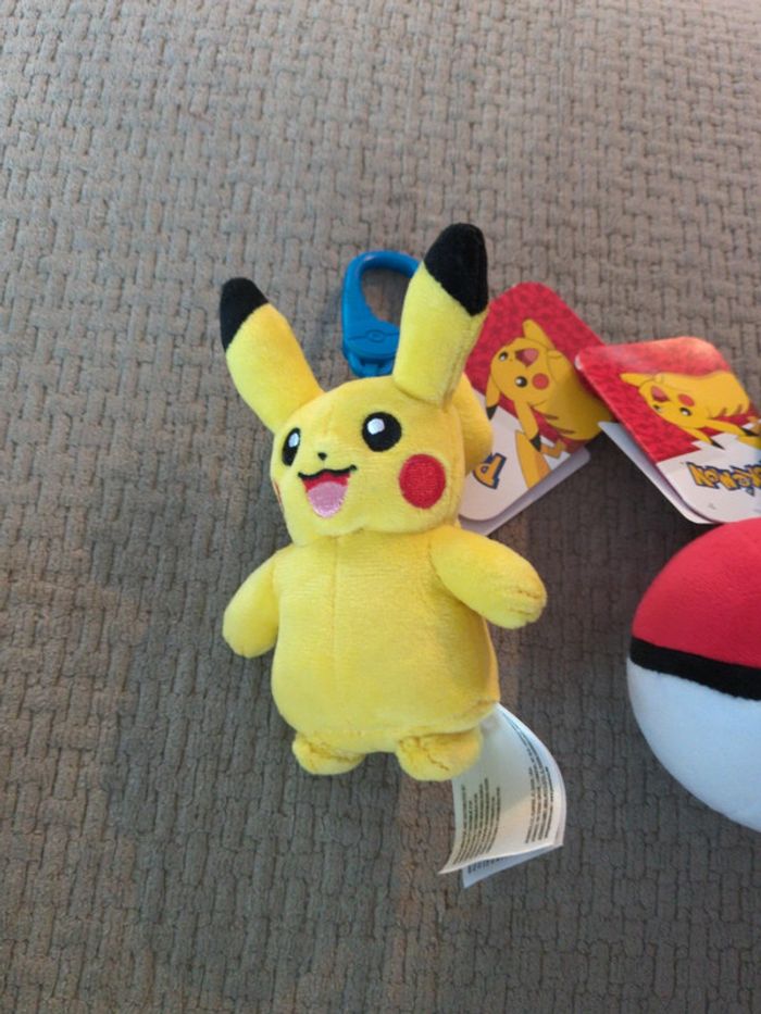 Lot de 3 porte clé peluche pokémon - photo numéro 2