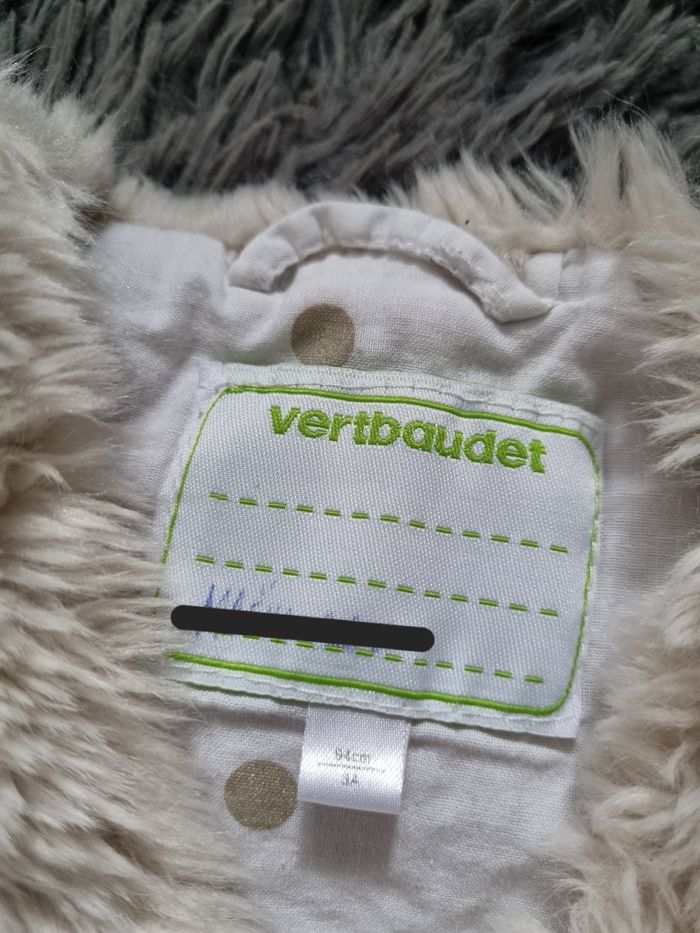 Veste sans manches fausse fourrure crème 3ans - photo numéro 7