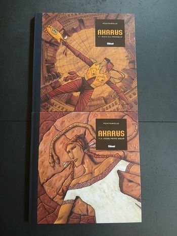 Lot de 2 bd akarus 1 et 2,EO (série complète)