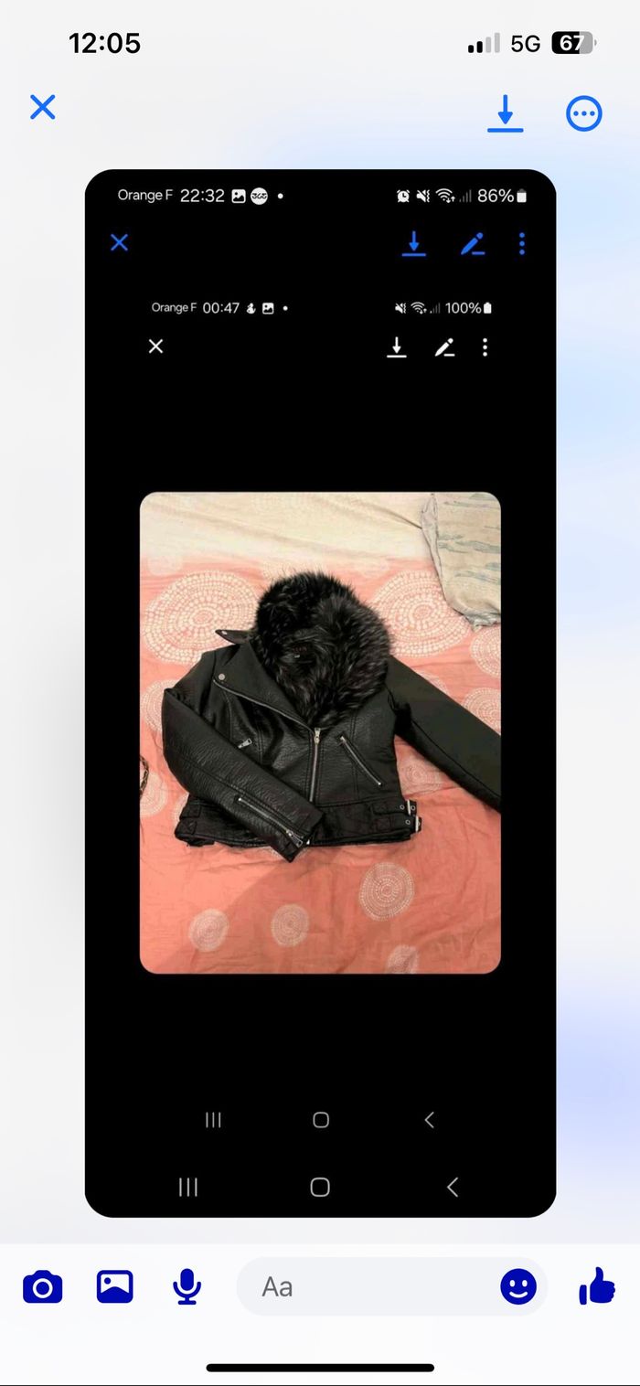 Manteau en cuir