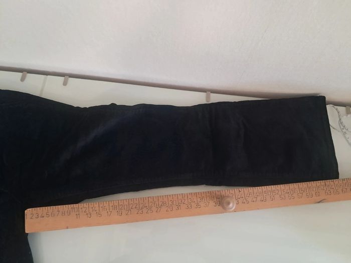 Happy pantalon velour noir pat d eph T. 36 en tbe - photo numéro 17