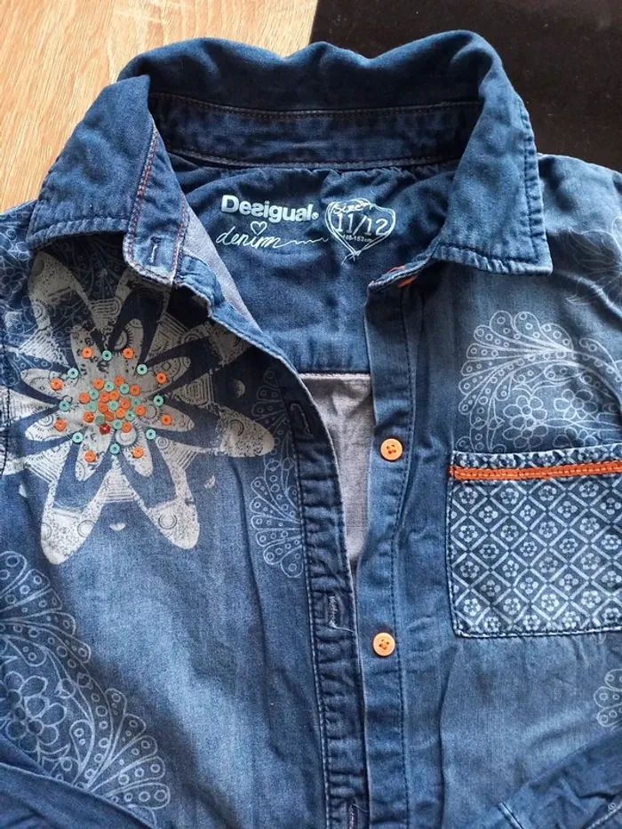 Chemise en jeans Desigual 11 ans - photo numéro 3