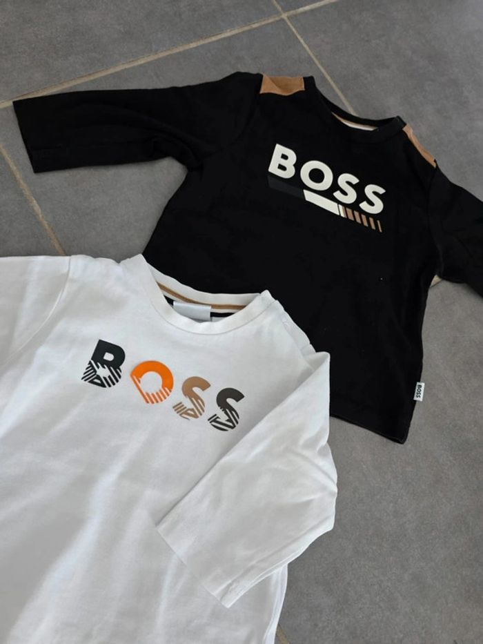 Lot de 2 tee shirts manches longues BOSS - photo numéro 2