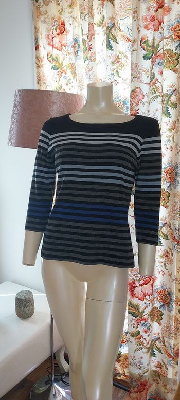 Pull / sweat fin rayé excellent état taille S/ M