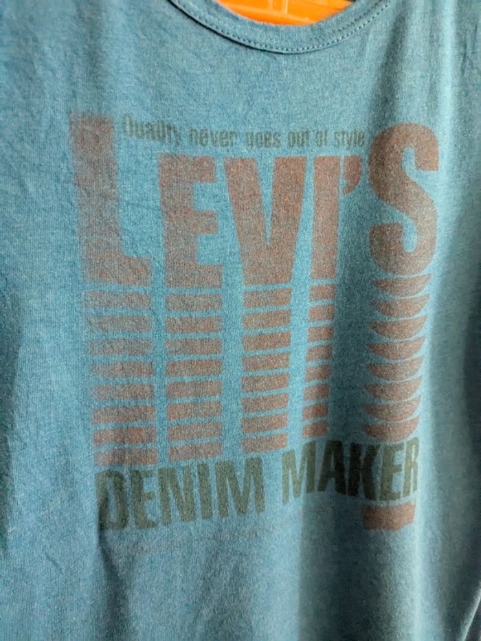 T-shirt levi's 8 ans bleu garçon - photo numéro 2