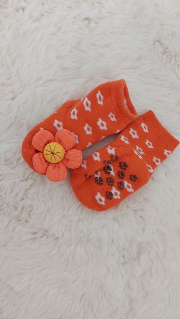 Chaussettes fille orange